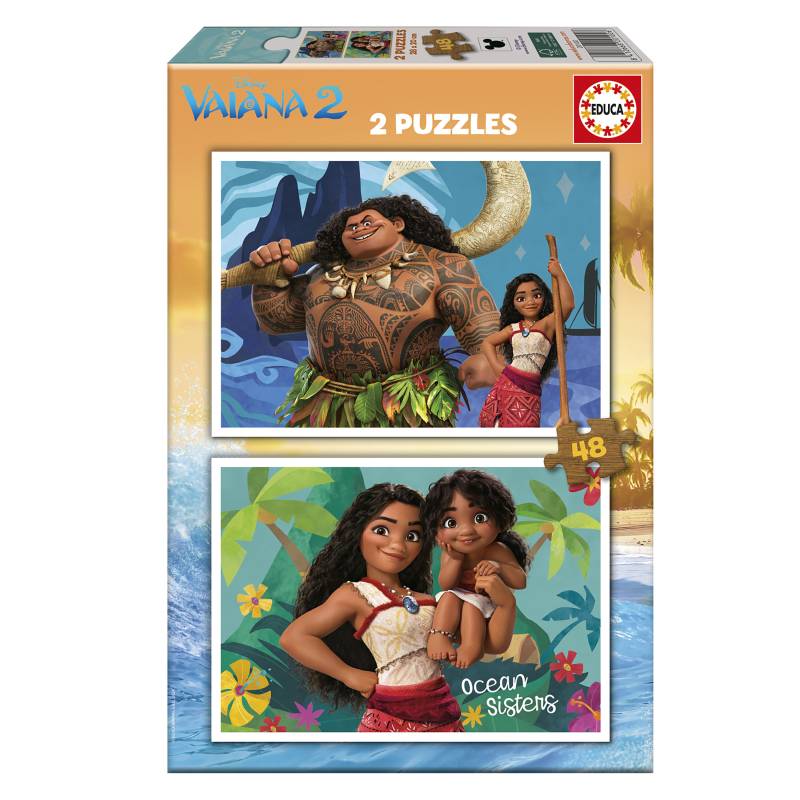 Educa 2 Puzzles - Vaiana 2 48 Teile Puzzle Educa-20102 von Educa