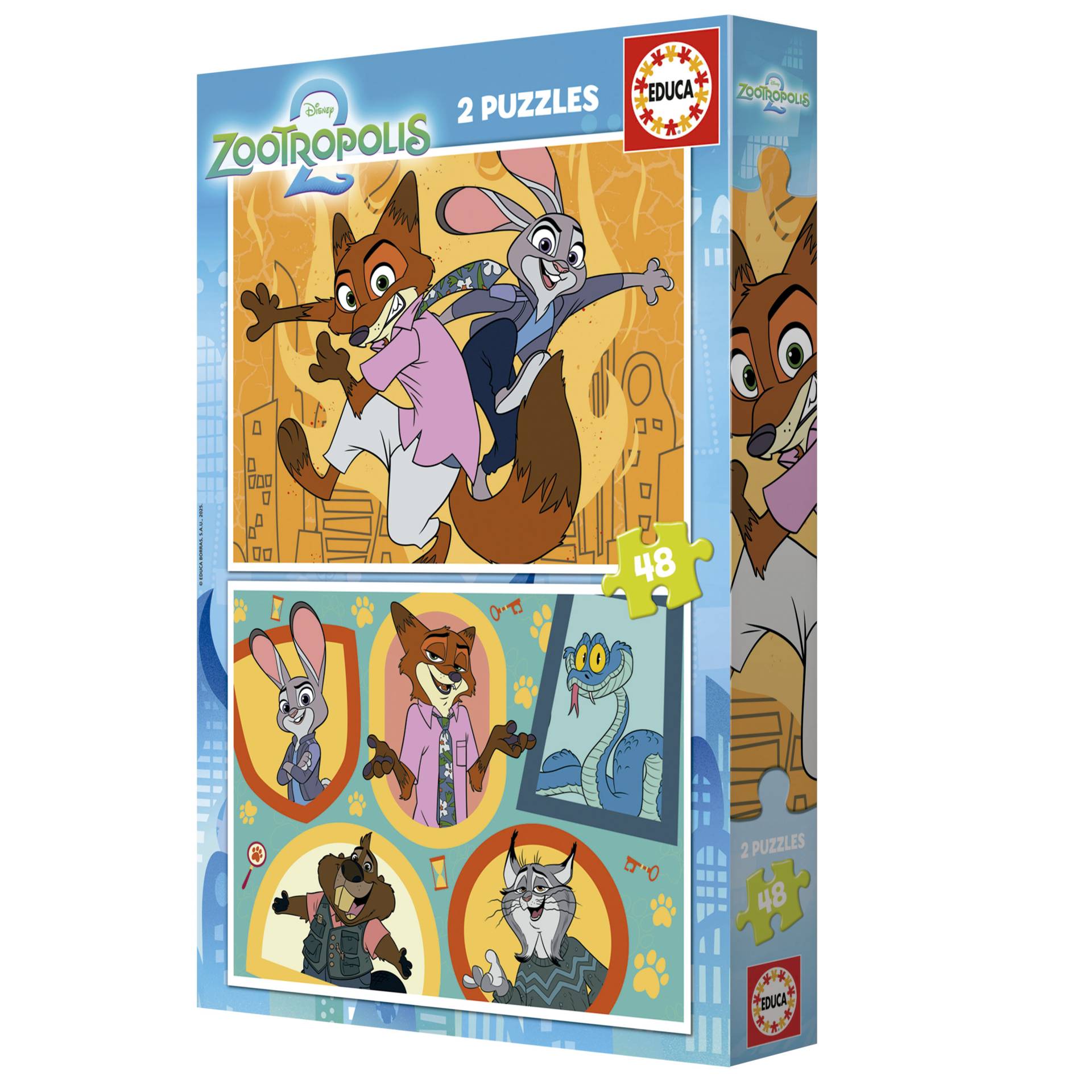 Educa 2 Puzzles - Zootopia 2 48 Teile Puzzle Educa-20463 von Educa
