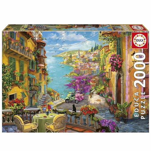 Educa - 2000-teiliges Puzzle für Erwachsene | Spanischer Kaffee. Inklusive Fix Puzzle-Kleber. Maße: 96 x 68 cm. Ab 14 Jahren (20258) von Educa