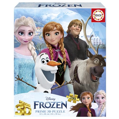 Educa Puzzle mit 200 Teilen mit 3D-Linseneffekt | 200 Frozen 3D Linsenpuzzle Jungen und Mädchen ab 7 8 9 Jahren (20047) Educa Puzzle mit 200 Teilen mit 3D-Linseneffekt | 200 Frozen 3D Linsenpuzzle Jungen und Mädchen ab 7 8 9 Jahren (20047) von Educa