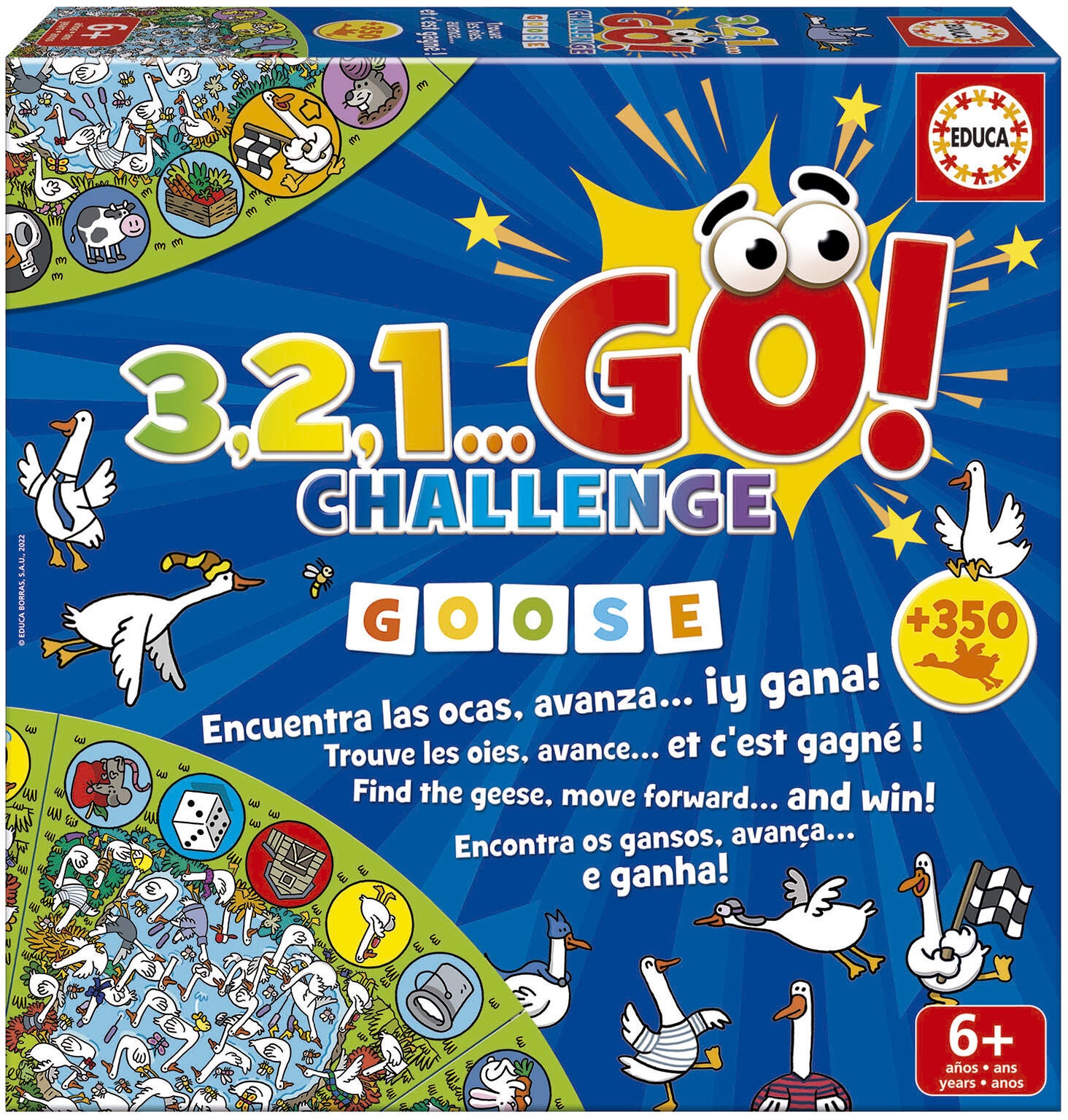 Educa 3,2,1 Go Challenge Goose Spiel Educa 3,2,1 Go Challenge Goose Spiel von Educa