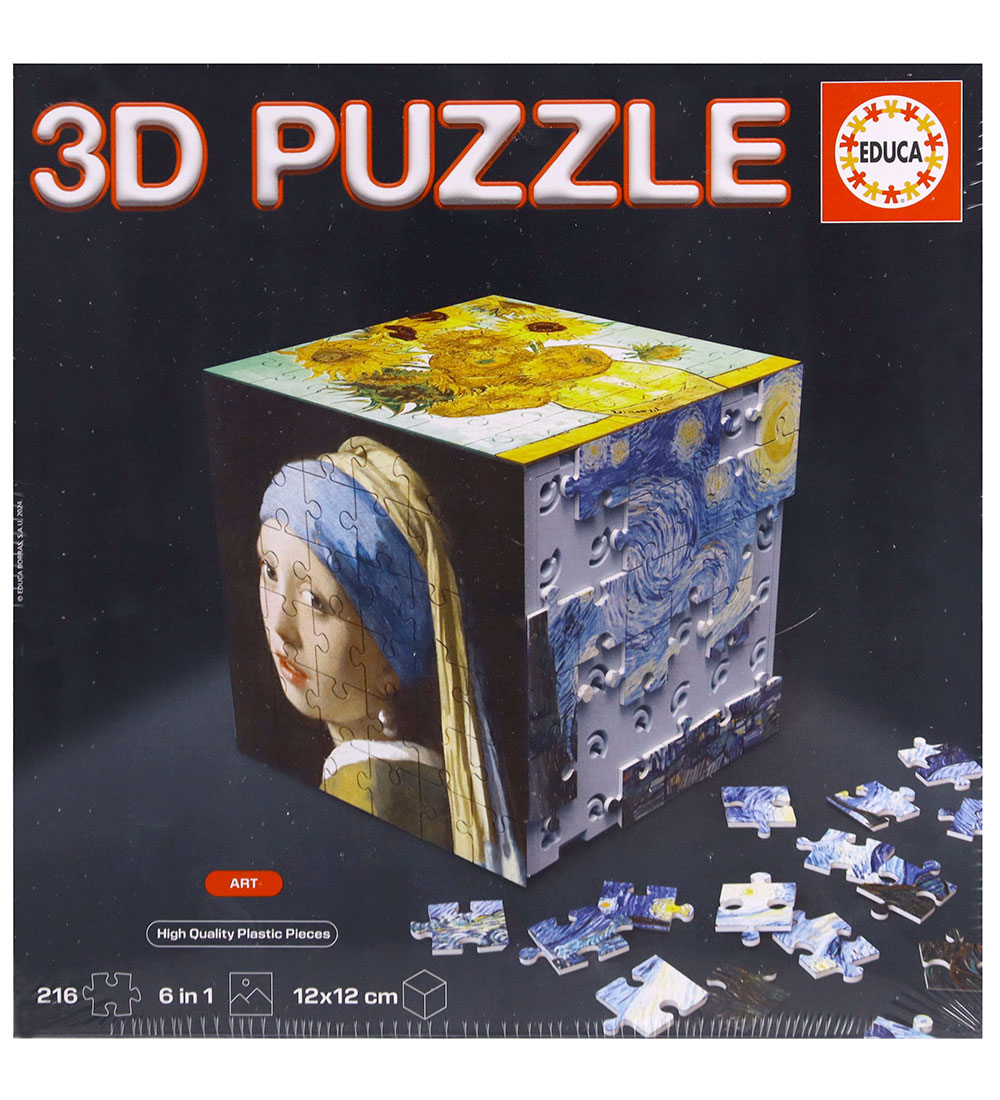 Educa 3D Puzzlespiel - 216 Teile - Würfel Art - Educa - One Size - Puzzlespiele von Educa