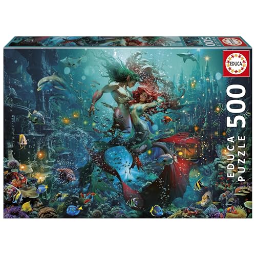 Educa - 500-teiliges Puzzle für Erwachsene | Atlantis. Inklusive Fix Puzzle-Kleber. Maße: 48 x 34 cm. Ab 11 Jahren (20175) von Educa