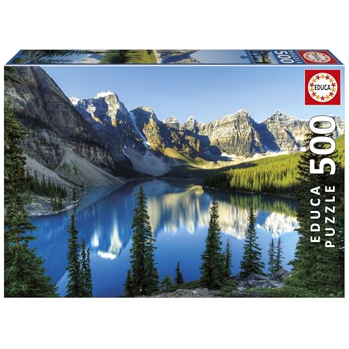 Educa - 500-teiliges Puzzle für Erwachsene | See in Alberta. Inklusive Fix Puzzle-Kleber. Maße: 48 x 34 cm. Ab 11 Jahren (20281) von Educa