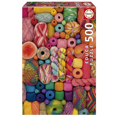 Educa - 500-teiliges Puzzle für Erwachsene | Themen. Inklusive Fix Puzzle-Kleber. Maße: 34 x 48 cm. Ab 11 Jahren (20172) von Educa