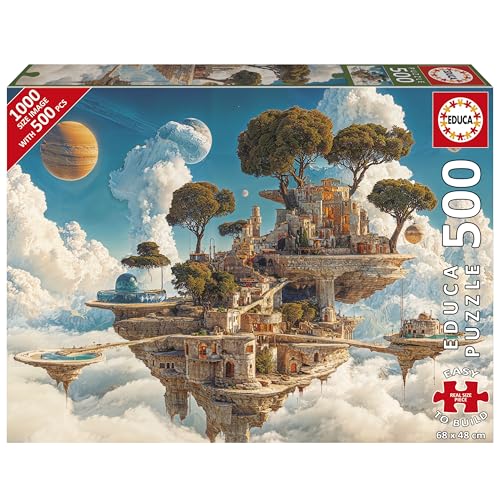 Educa - 500-teiliges Puzzle für Erwachsene | Wolkenkönigreich. Inklusive Fix Puzzle-Kleber. Maße: 68 x 48 cm. Ab 11 Jahren (20230) von Educa