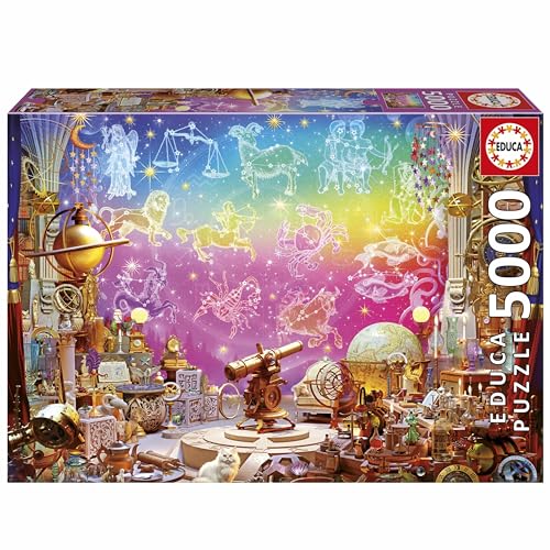 Educa - 5000 Teile Puzzle für Erwachsene | Astrologie. Beinhaltet den Service für verlorene Teile. Maße: 157 x 107 cm. Ab 14 Jahren (20260) von Educa