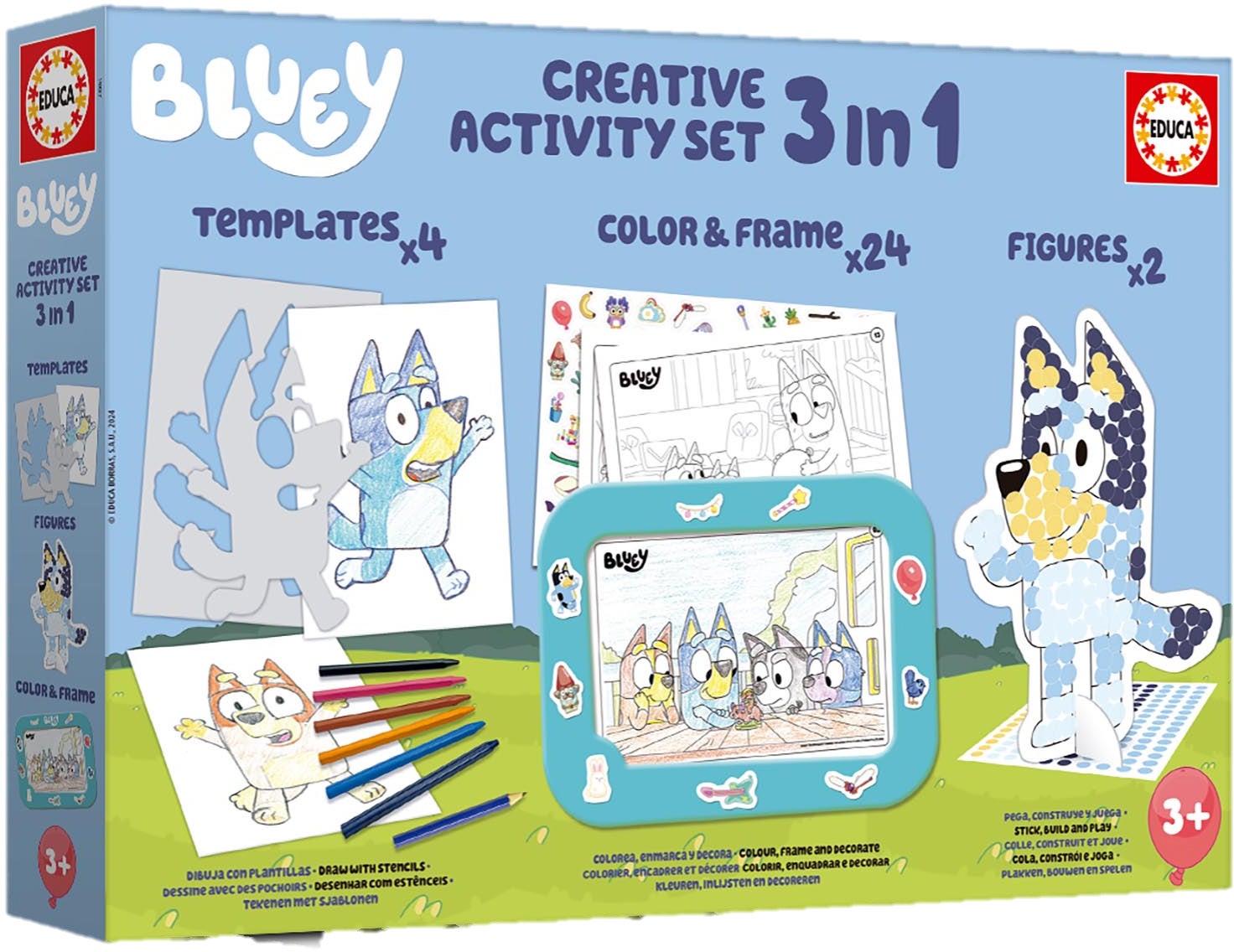 Educa Bluey Kreatives Activity-Set 3-in-1 von Educa