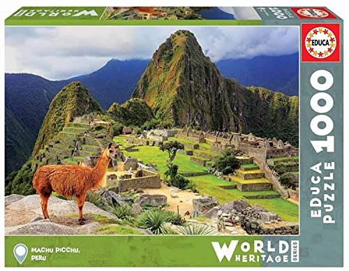 Educa 17999, Machu Picchu, 1000 Teile Puzzle für Erwachsene und Kinder ab 10 Jahren, World Heritage Series von Educa