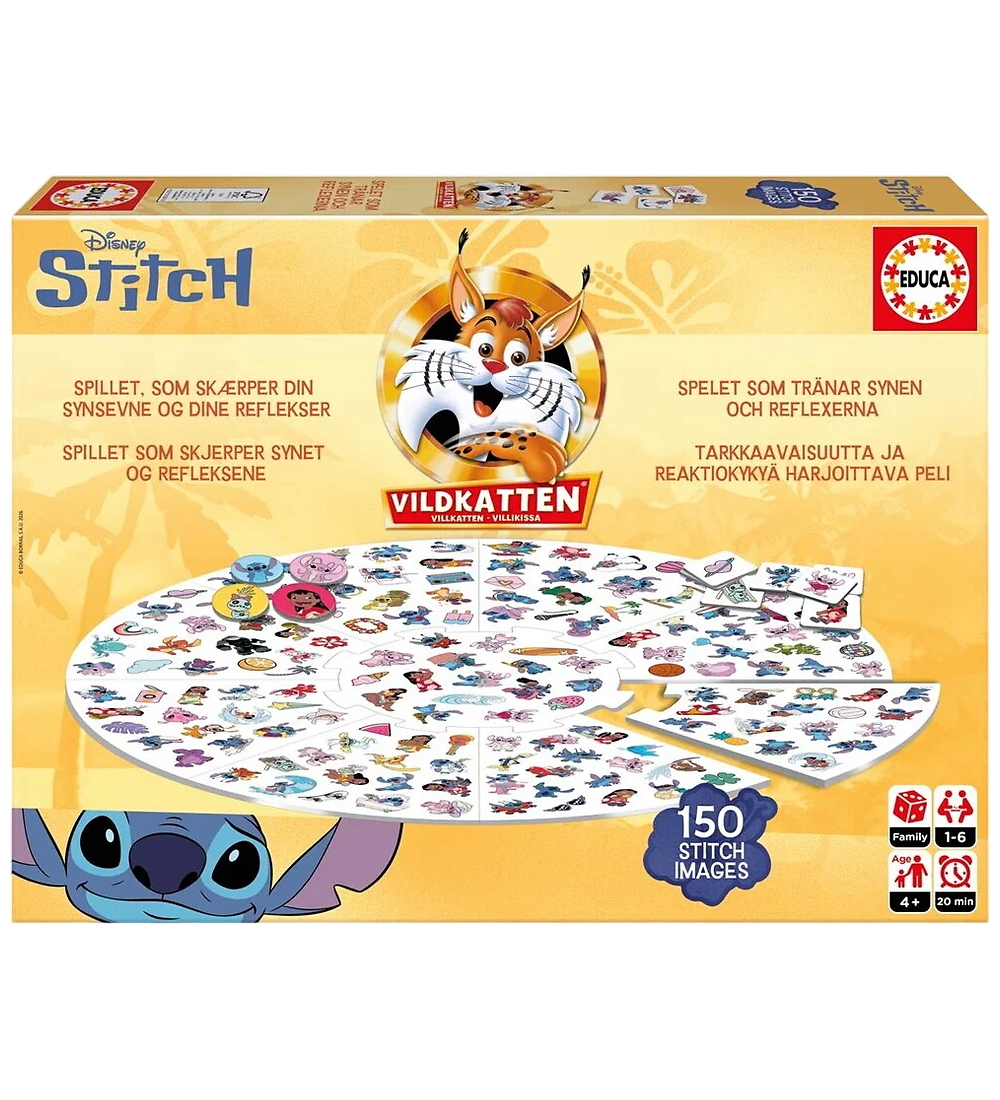 Educa Brettspiel - Die Wildkatze Stitch - Educa - One Size - Brettspiele Educa Brettspiel - Die Wildkatze Stitch - Educa - One Size - Brettspiele von Educa