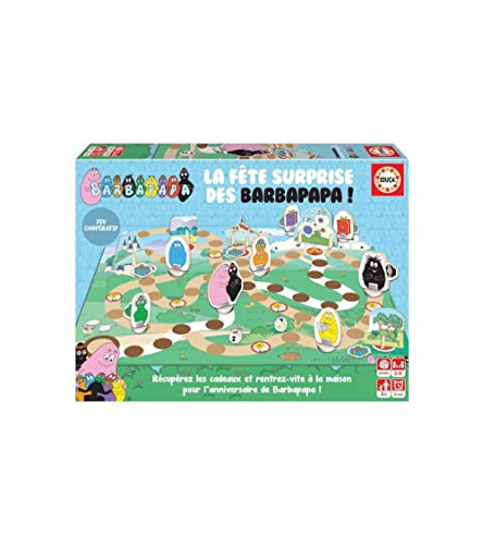 Educa - Brettspiele Barbapapa | Brettspiele für Kinder und die ganze Familie, Entwicklung, Beweglichkeit und Spaß (19062) von Educa