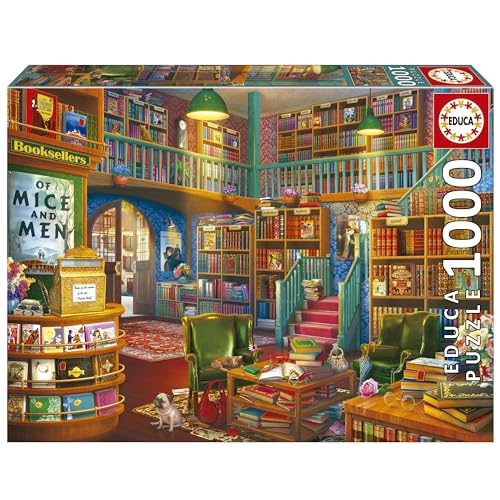 Educa - Puzzle von 1000 Teilen für Erwachsene | Bibliothek. Messen: 68 x 48 cm. Beinhaltet die puzzlekleber FixPuzzle. Seit 14 Jahren (19925) von Educa