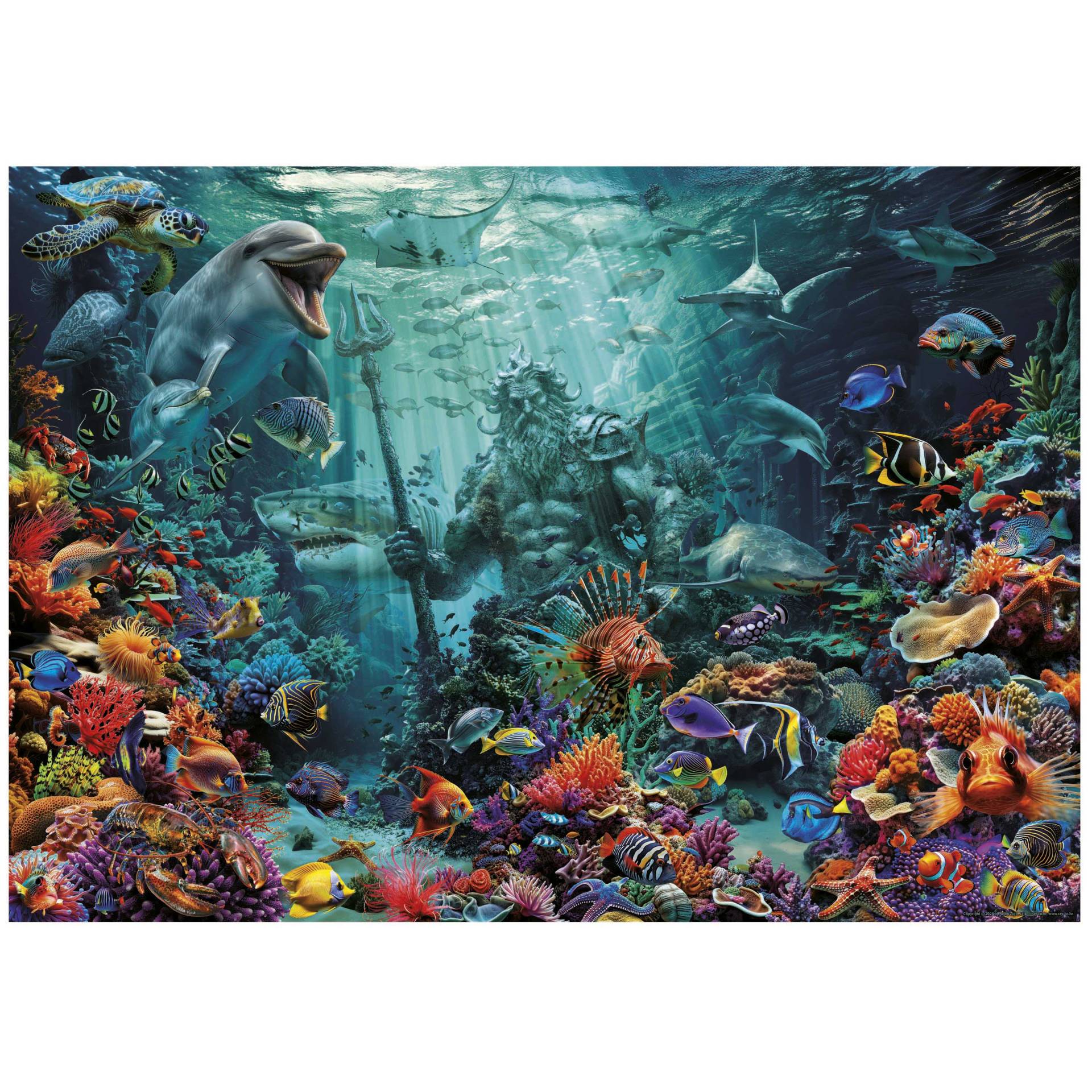 Educa Coral Reef Poseidon 1000 Teile Puzzle Educa-20174 von Educa