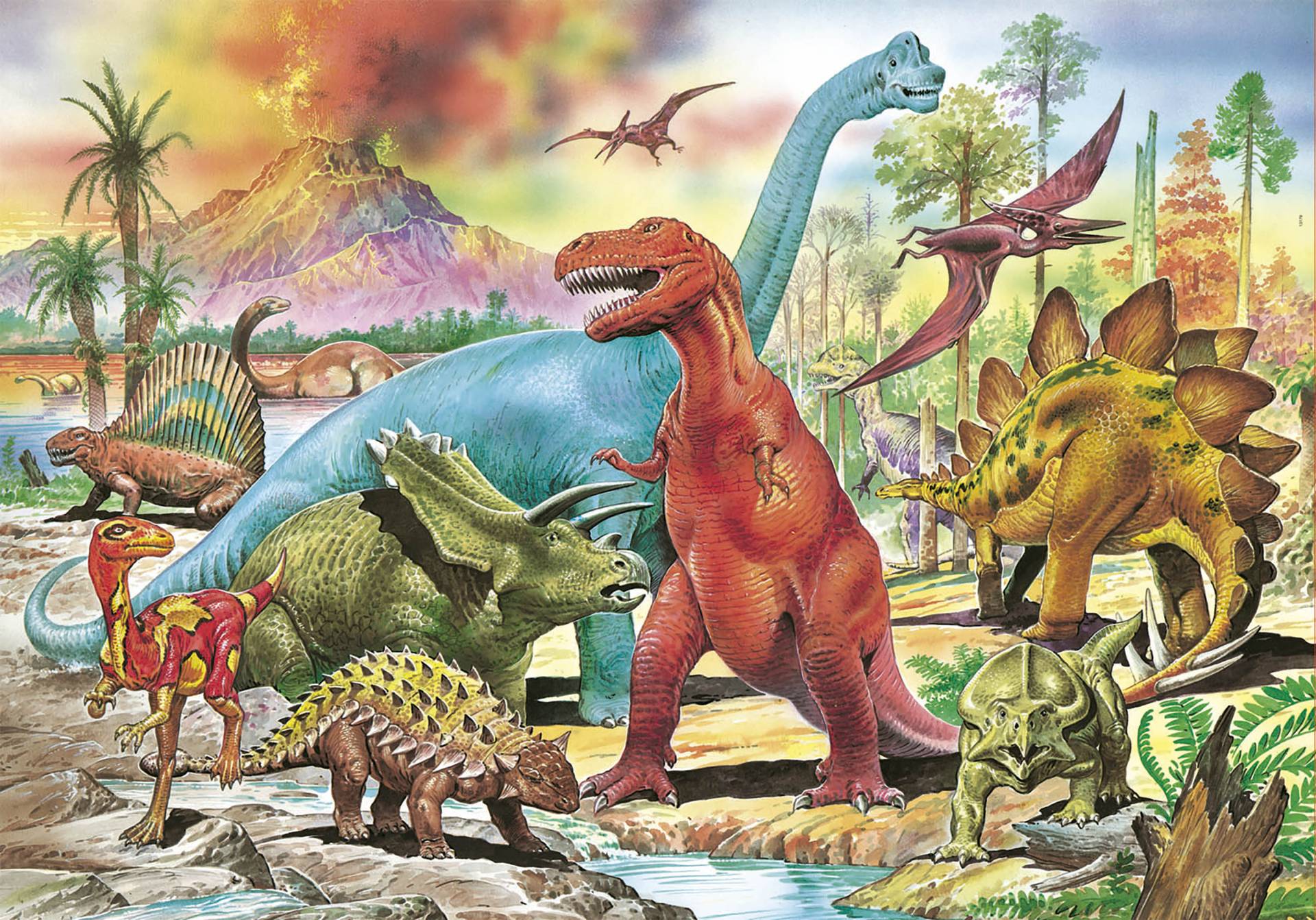 Educa Dinosaurier 100 Teile Puzzle Educa-13179 von Educa