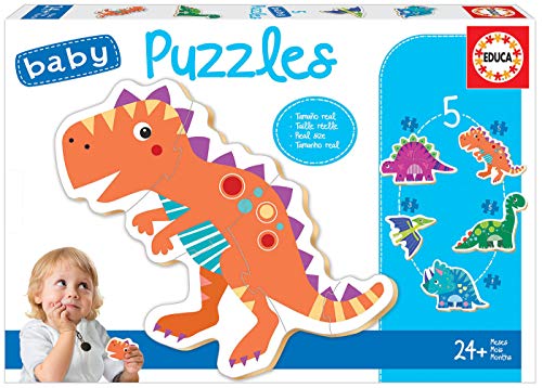 Educa - Dinosaurier, Baby Puzzleset mit 5 Puzzles für Kinder ab 24 Monaten (18873) von Educa