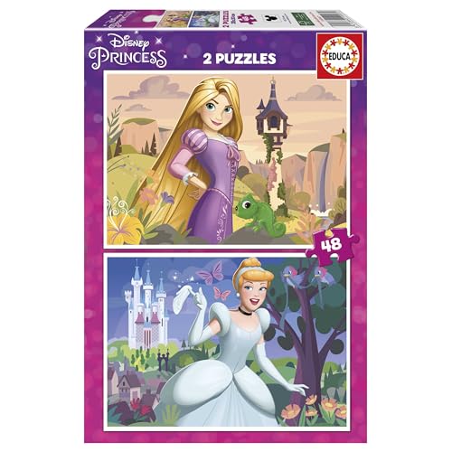 Educa - Disney | 2 Puzzle für Kinder mit 48 Teilen. Maßnahme: 28 x 20 cm. Empfohlen für Kinder ab 4 Jahre (19997) von Educa