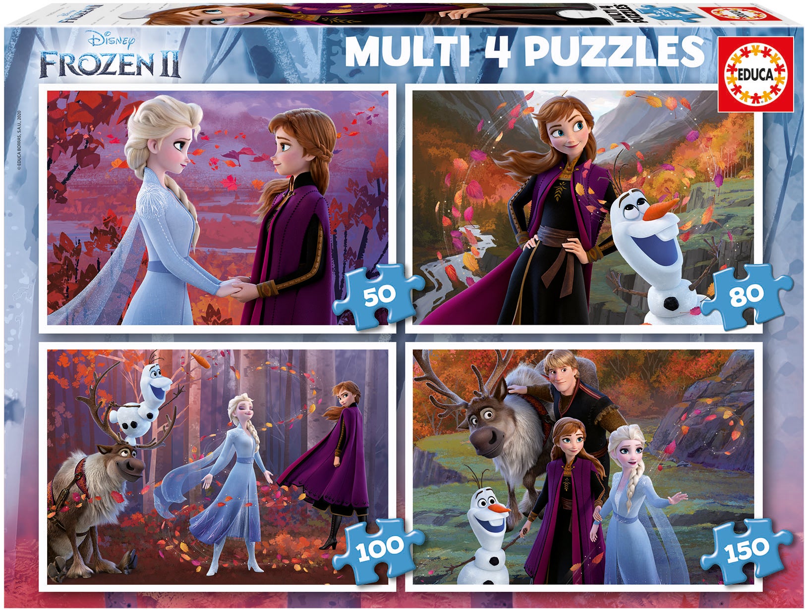 Educa Disney Frozen Puzzles 4-in-1 von Educa
