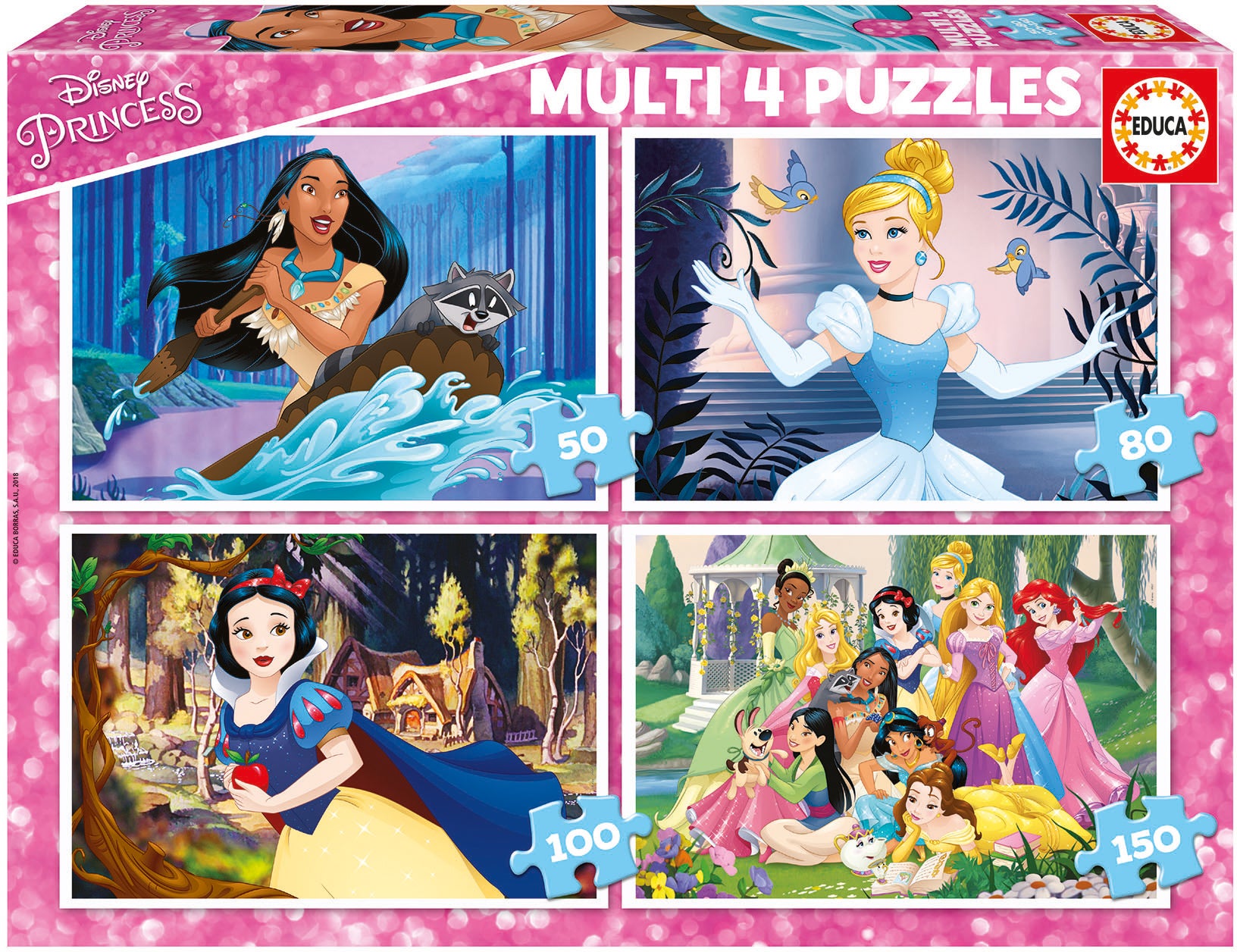 Educa Disney Princess Puzzles 4-in-1 von Educa