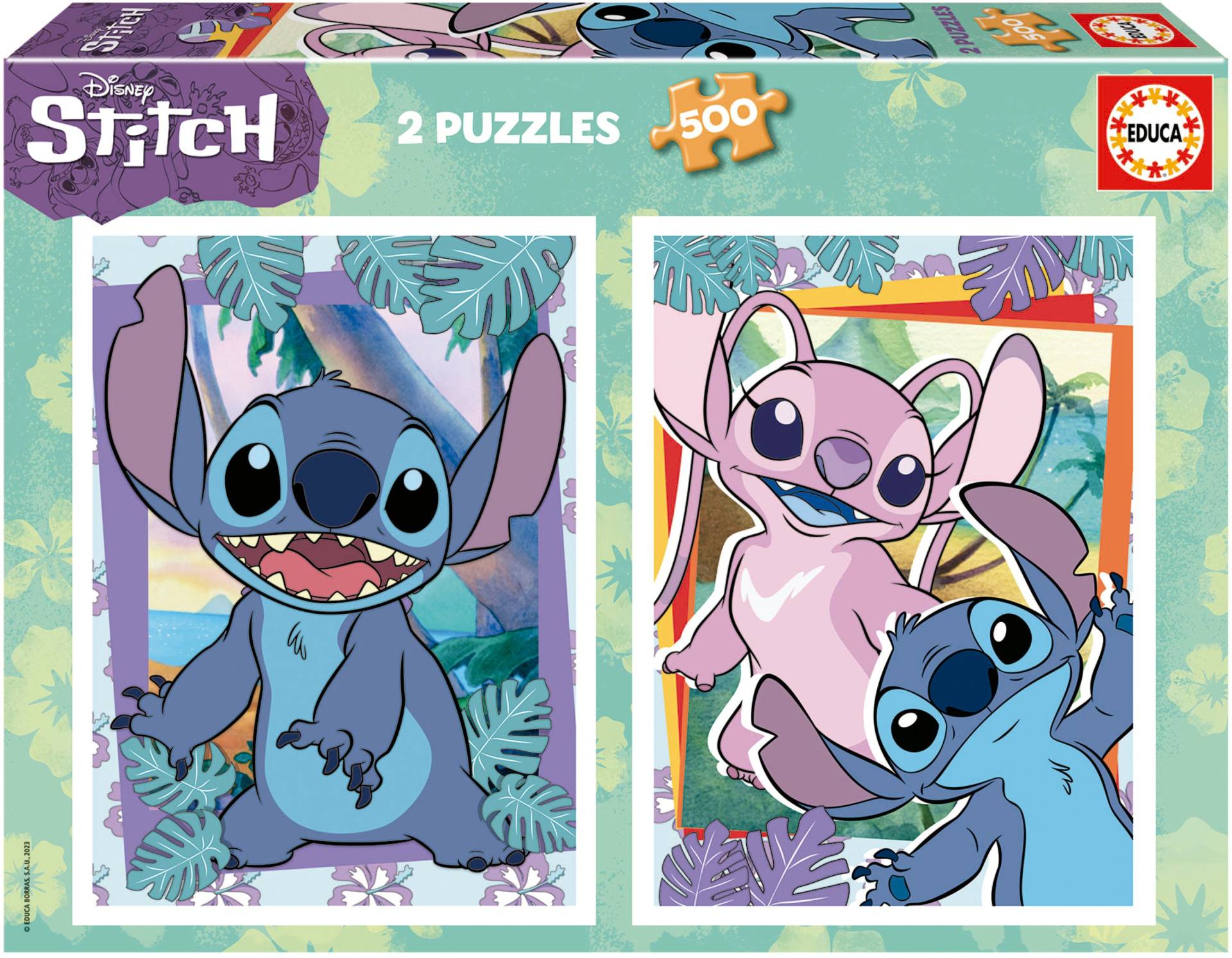 Educa Disney Stitch Puzzles 2x500 Teile von Educa