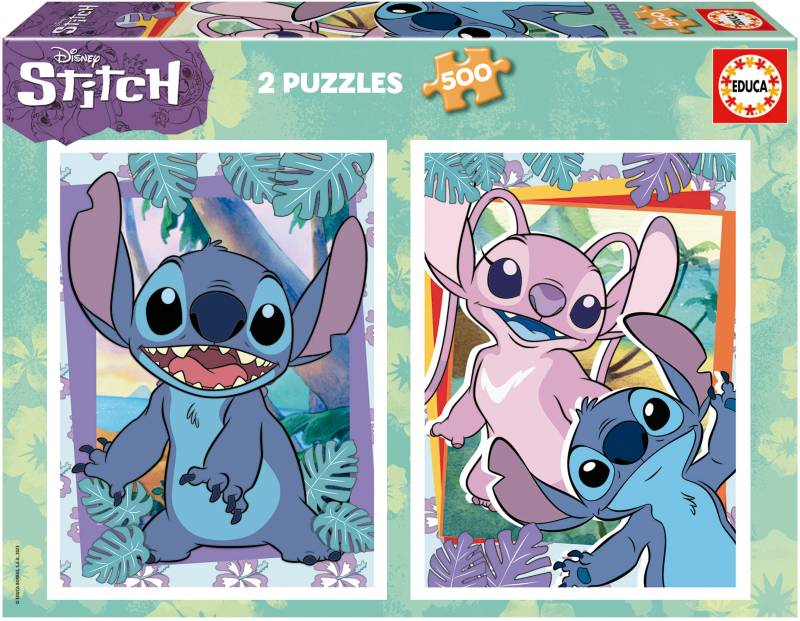Educa Disney Stitch Puzzles 2x500 Teile von Educa
