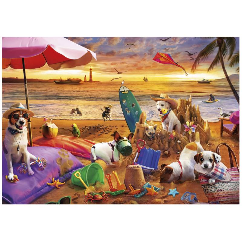 Educa Dogs playing at the Beach 1000 Teile Puzzle Educa-20312 Educa Dogs playing at the Beach 1000 Teile Puzzle Educa-20312 von Educa