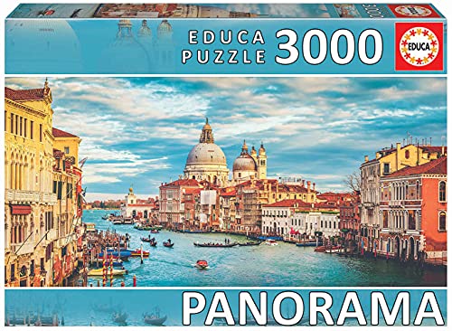 Educa - Puzzle 3000 Teile für Erwachsene | Venedig, 3000 Teile Panorama Puzzle für Erwachsene und Kinder ab 14 Jahren, Inklusive Ersatzteilservice, Solange der Vorrat reicht. Italien (19053) von Educa