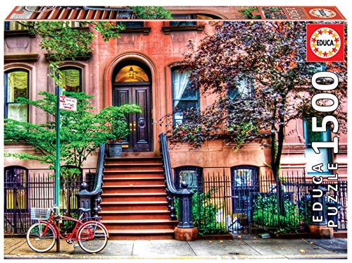 Educa - Puzzle 1500 Teile für Erwachsene | Greenwich Village, 1500 Teile Puzzle für Erwachsene und Kinder ab 14 Jahren, New York, USA (18502) von Educa