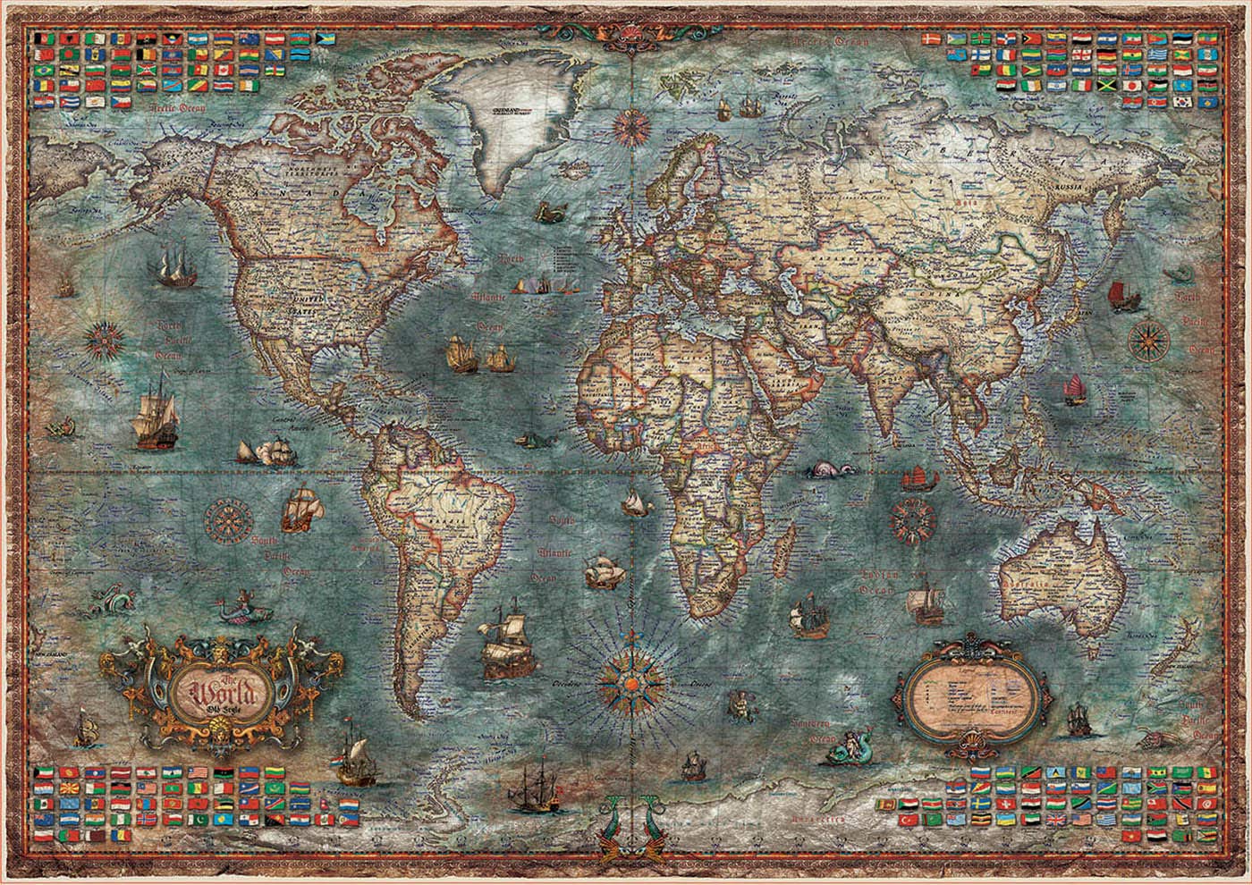 Educa Historical World Map 8000 Teile Puzzle Educa-18017 Educa Historical World Map 8000 Teile Puzzle Educa-18017 von Educa