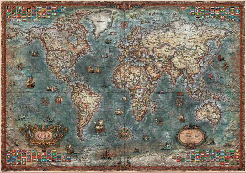 Educa Historical World Map 8000 Teile Puzzle Educa-18017 Educa Historical World Map 8000 Teile Puzzle Educa-18017 von Educa