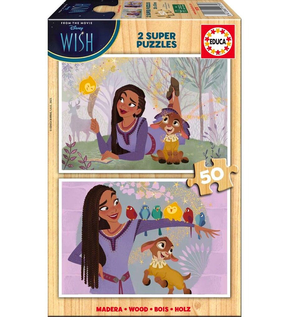 Educa Holzpuzzle - 2 x 50 Teile - Wunsch - Educa - One Size - Puzzlespiele Educa Holzpuzzle - 2 x 50 Teile - Wunsch - Educa - One Size - Puzzlespiele von Educa