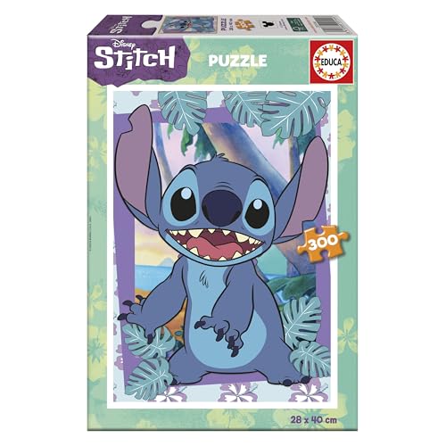 Educa - Kinderpuzzle mit 300 Teilen. Disney-Stich | Zusammengebaute Maße: 40 x 28 cm. Bestehend aus großen, perfekt verarbeiteten Teilen. Empfohlen + 6 Jahre (20144) von Educa