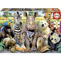 Educa - Lustige Zootiere, 300 Teile Puzzle von Educa