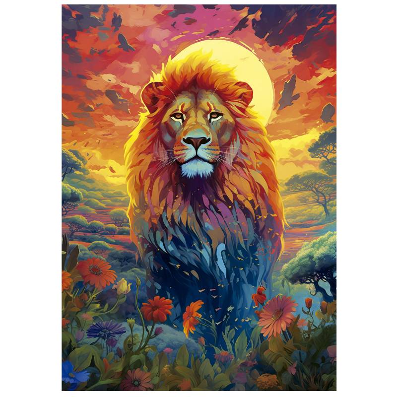 Educa Majestic Lion Stare 500 Teile Puzzle Educa-20261 von Educa