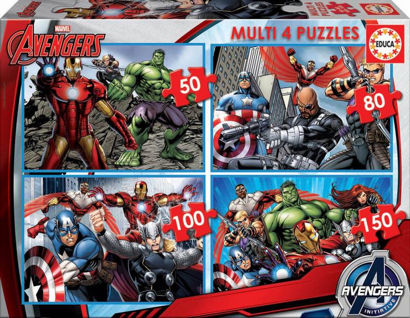 Educa Marvel Avengers Puzzles 4-in-1 von Educa