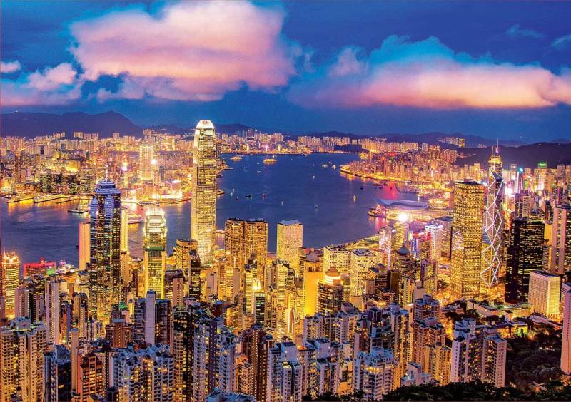 Educa Neon Fluorescent - Hong Kong 1000 Teile Puzzle Educa-18462 von Educa