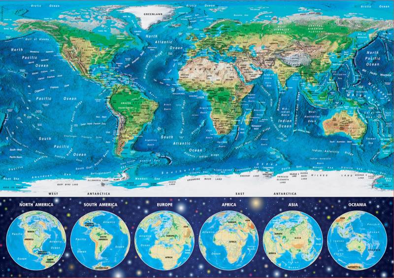 Educa Neon Puzzle - World Map 1000 Teile Puzzle Educa-16760 Educa Neon Puzzle - World Map 1000 Teile Puzzle Educa-16760 von Educa