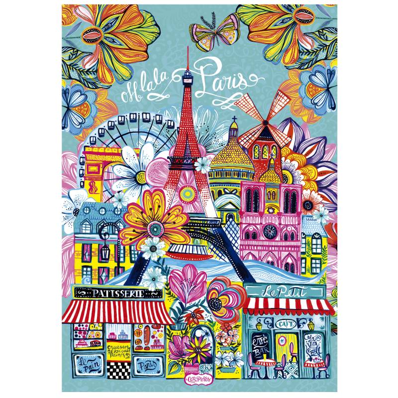 Educa Paris by Car Pintos 1000 Teile Puzzle Educa-20559 von Educa