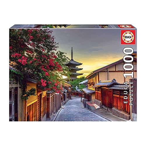 Educa - Puzzle 1000 Teile für Erwachsene | Yasaka-no-to Pagode, 1000 Teile Puzzle für Erwachsene und Kinder ab 14 Jahren, Japan, Kyoto, Asien (17969) von Educa