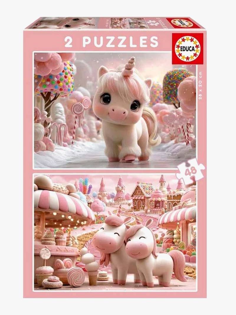 Educa Puzzle Sweet Unicorns 2x48 Teile von Educa