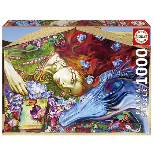 Educa - Puzzle von 1000 Teilen für Erwachsene | Sant Jordi, Lily Brick. Messen: 68 x 48 cm. Beinhaltet die puzzlekleber FixPuzzle. Seit 14 Jahren (19926) von Educa
