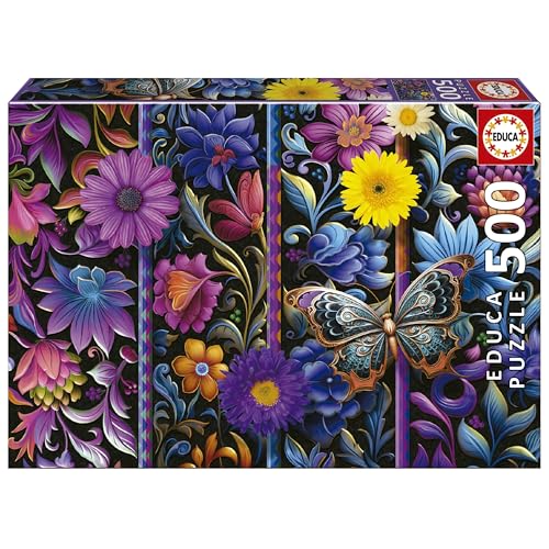 Educa - Puzzle von 500 Teilen für Erwachsene | Badda Bloom. Messen: 48 x 34 cm. Beinhaltet die puzzlekleber FixPuzzle. Seit 11 Jahren (19909) von Educa