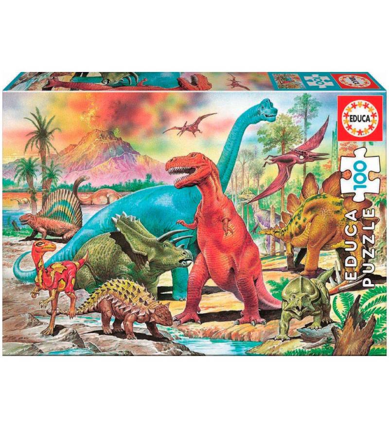 Educa Puzzlespiel - 100 Teile - Dinosaurs - Educa - One Size - Puzzlespiele Educa Puzzlespiel - 100 Teile - Dinosaurs - Educa - One Size - Puzzlespiele von Educa