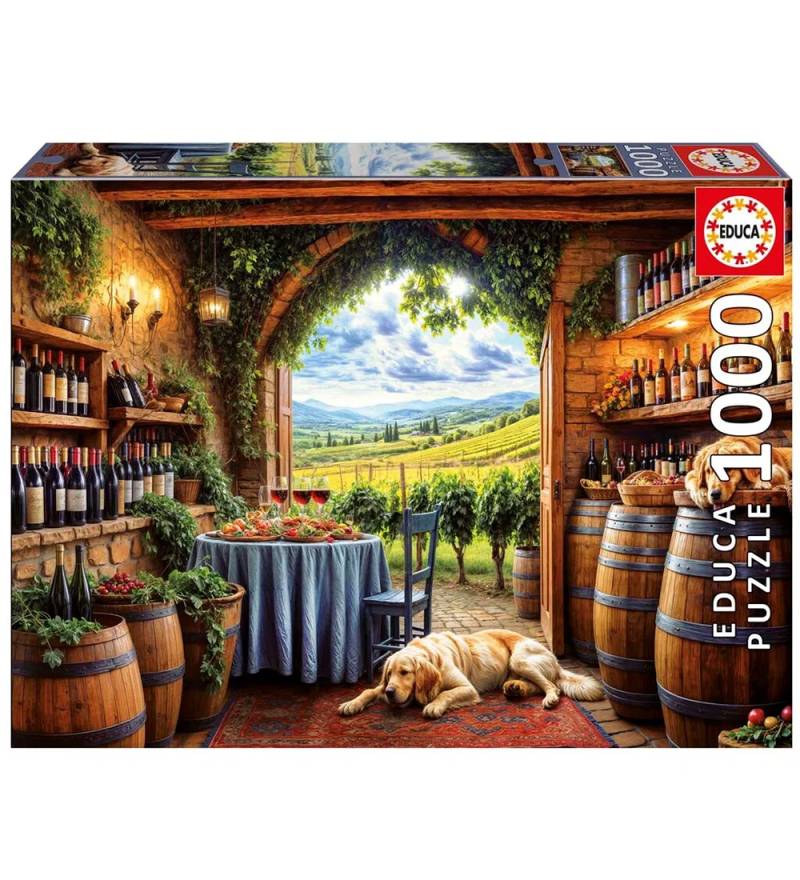 Educa Puzzlespiel - 1000 Teile - Canes Et Vinum - Educa - One Size - Puzzlespiele Educa Puzzlespiel - 1000 Teile - Canes Et Vinum - Educa - One Size - Puzzlespiele von Educa