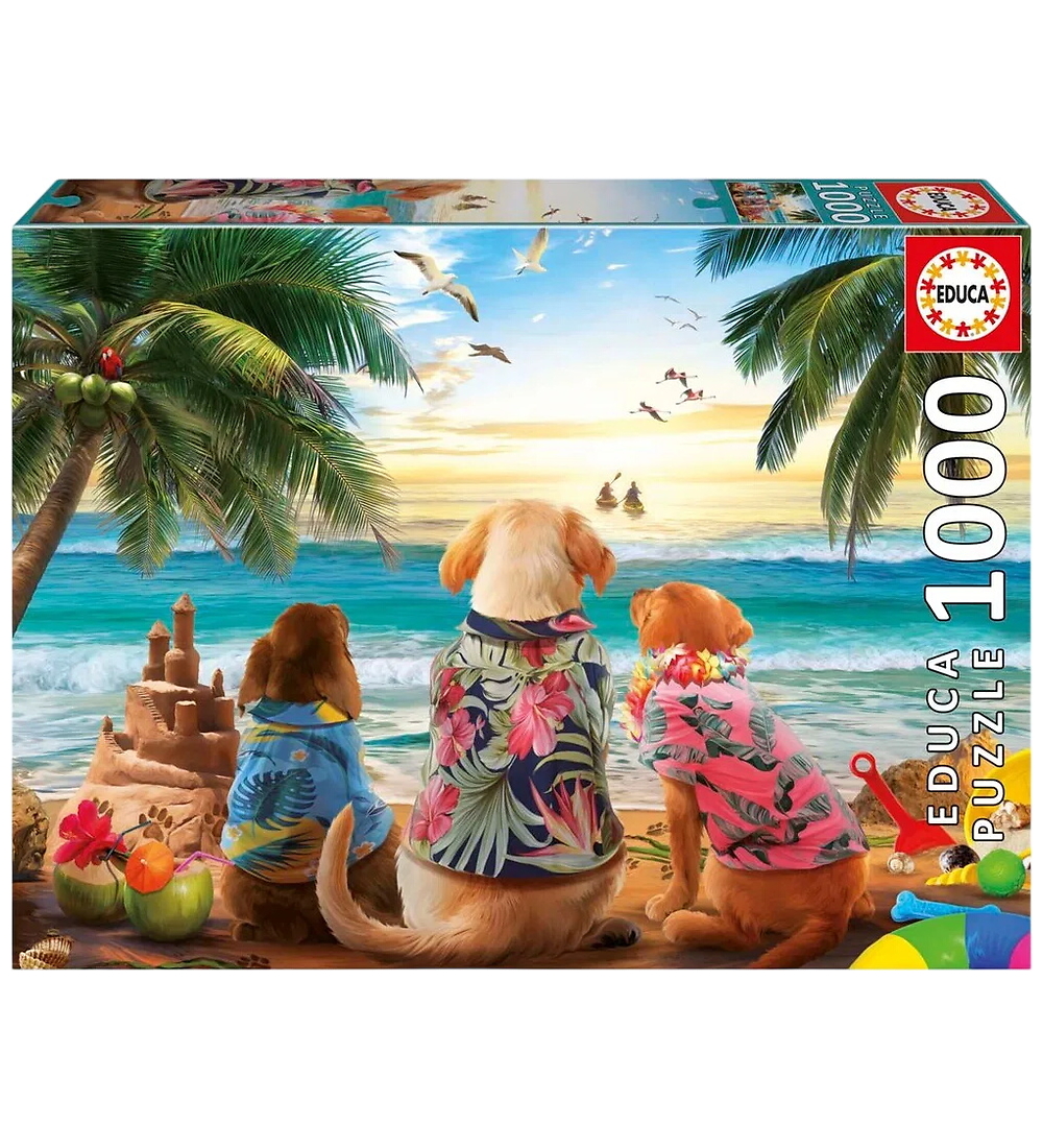 Educa Puzzlespiel - 1000 Teile - Hunde On The Beach - Educa - One Size - Puzzlespiele Educa Puzzlespiel - 1000 Teile - Hunde On The Beach - Educa - One Size - Puzzlespiele von Educa