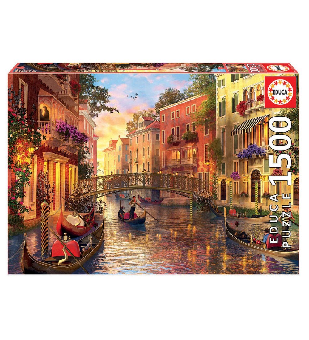 Educa Puzzlespiel - 1500 Teile - Sunset in Venice - Educa - One Size - Puzzlespiele von Educa