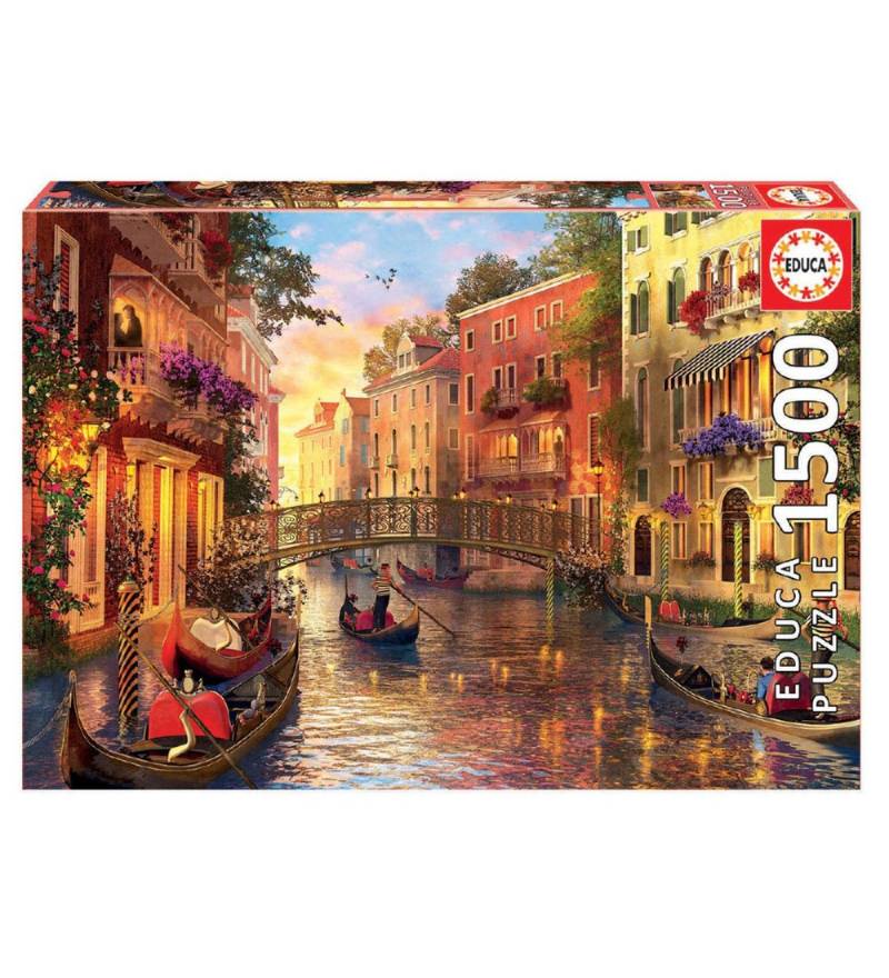 Educa Puzzlespiel - 1500 Teile - Sunset in Venice - Educa - One Size - Puzzlespiele Educa Puzzlespiel - 1500 Teile - Sunset in Venice - Educa - One Size - Puzzlespiele von Educa