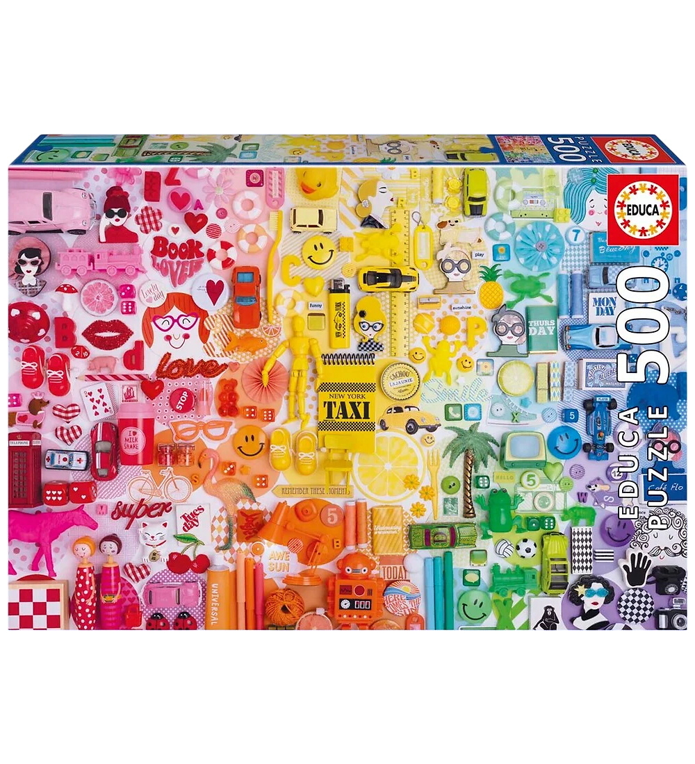 Educa Puzzlespiel - 500 Teile - Bunte Collage - Educa - One Size - Puzzlespiele Educa Puzzlespiel - 500 Teile - Bunte Collage - Educa - One Size - Puzzlespiele von Educa