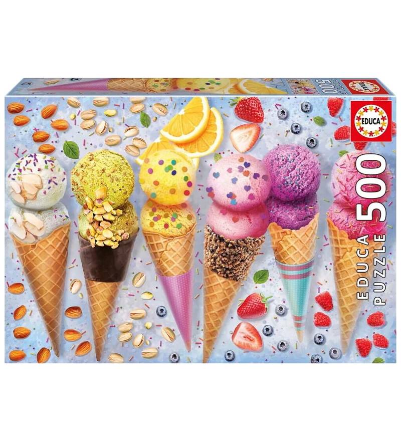 Educa Puzzlespiel - 500 Teile - Ice Cream - Educa - One Size - Puzzlespiele Educa Puzzlespiel - 500 Teile - Ice Cream - Educa - One Size - Puzzlespiele von Educa