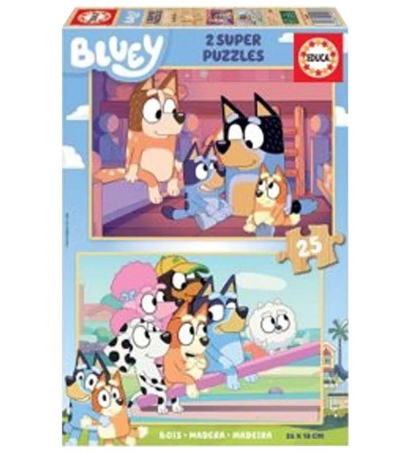 Educa Puzzlespiel - Holz - 2x25 Teile - Bluey - Educa - One Size - Puzzlespiele Educa Puzzlespiel - Holz - 2x25 Teile - Bluey - Educa - One Size - Puzzlespiele von Educa