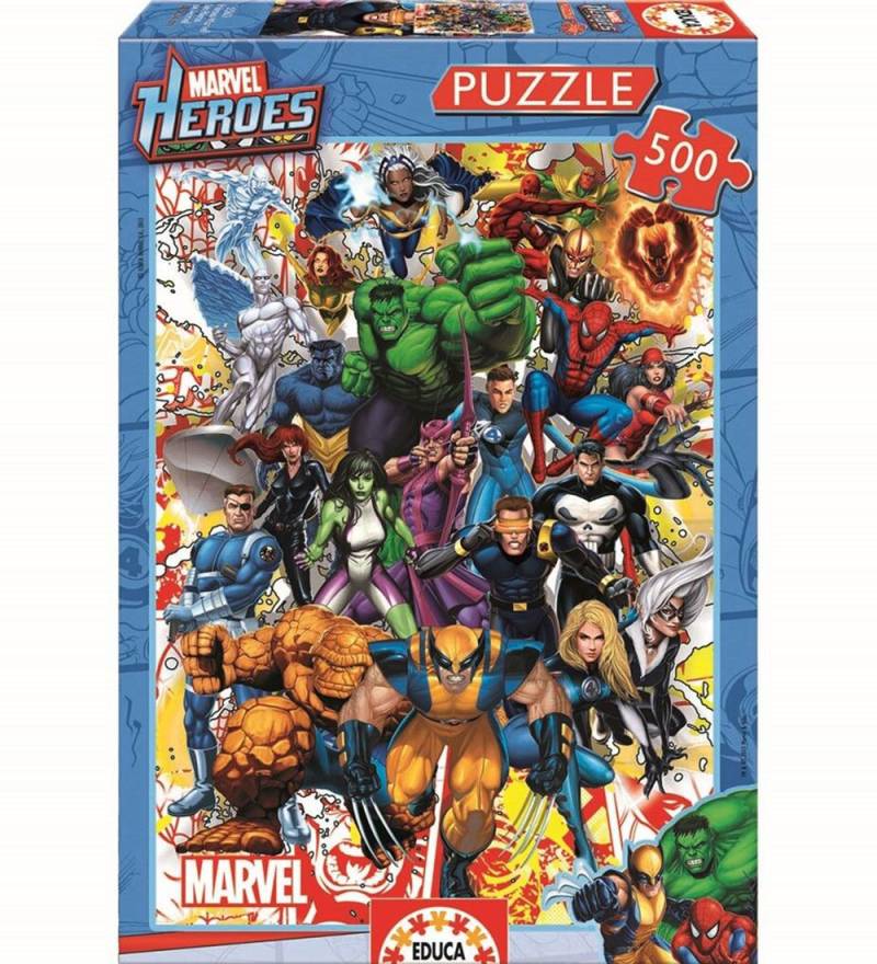 Educa Puzzlespiel - Marvel Helden - 48x34 cm - 500 Teile - Educa - One Size - Puzzlespiele Educa Puzzlespiel - Marvel Helden - 48x34 cm - 500 Teile - Educa - One Size - Puzzlespiele von Educa